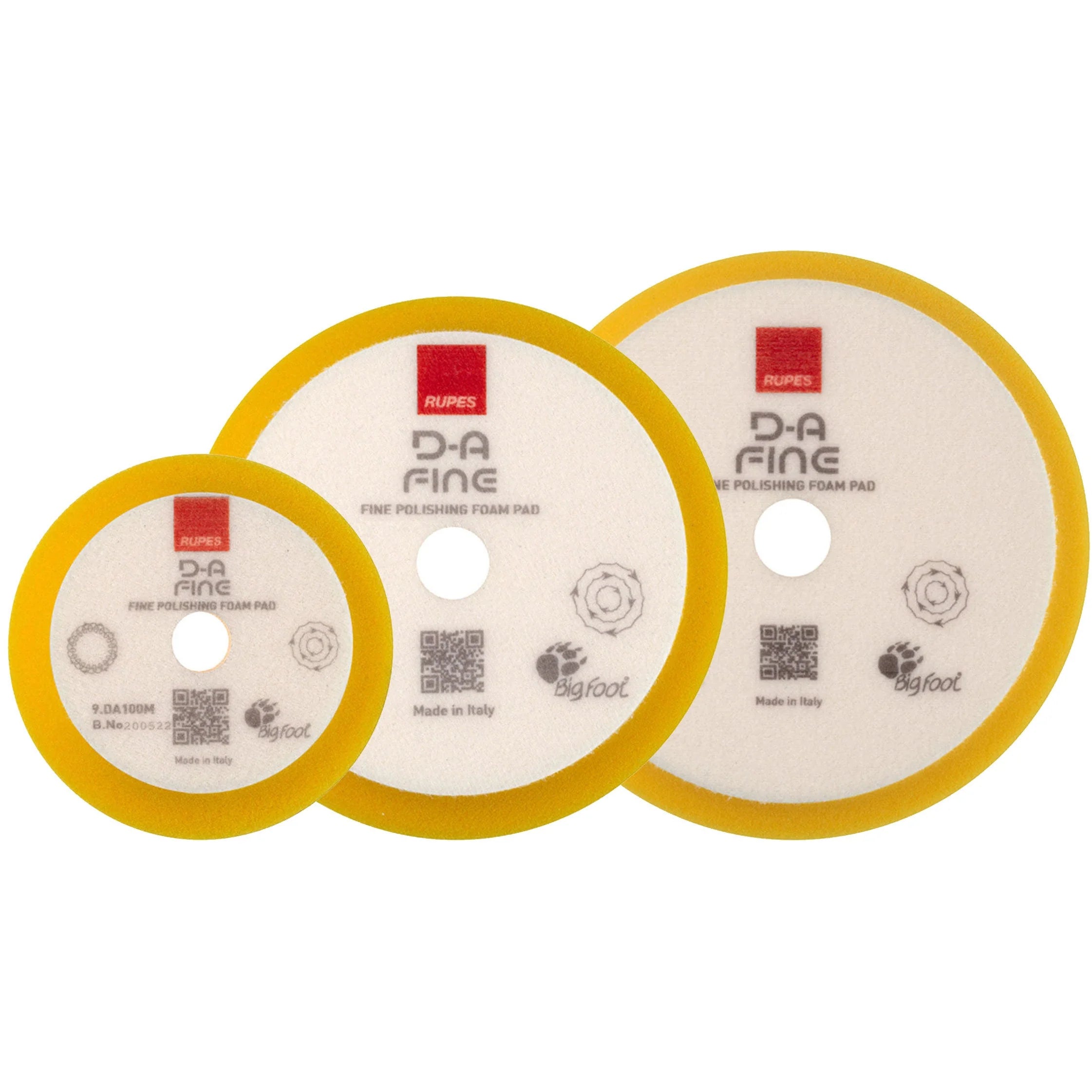 Rupes - DA Fine Polishing Foam Pad Yellow