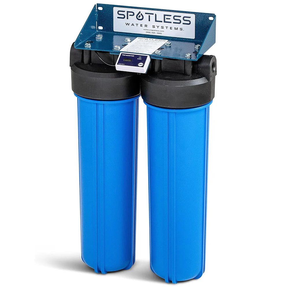 CR Spotless - Mounted Water Deionizer System w/ Resin Bypass 300 Gal